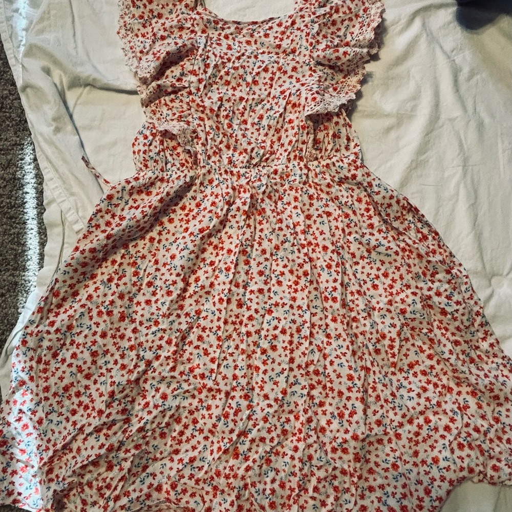 Old Navy Red and White Casual Dress